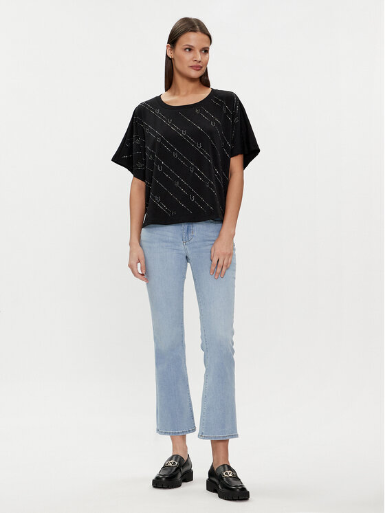 Liu Jo Liu Jo Farmer UA4175 D4615 Kék Wide Leg