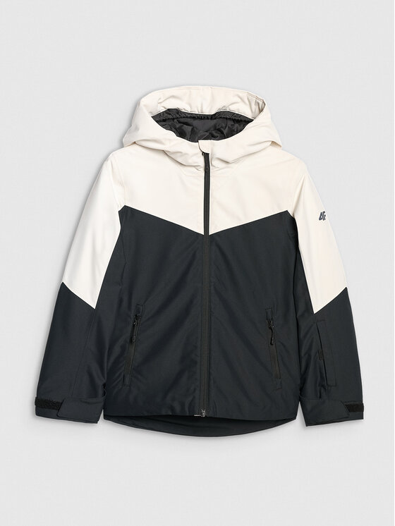 4F 4F Kurtka narciarska BASIC SKI Czarny Regular Fit