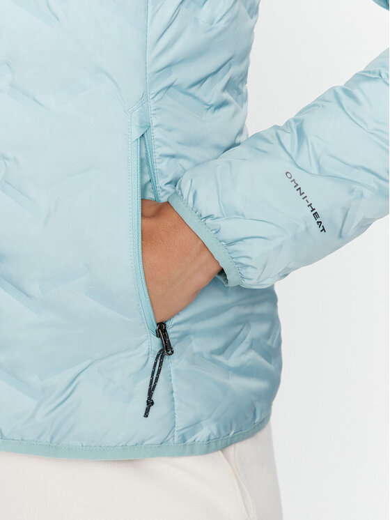 Columbia Columbia Pernata jakna Delta Ridge™ Down Hooded Jacket Zelena Regular Fit