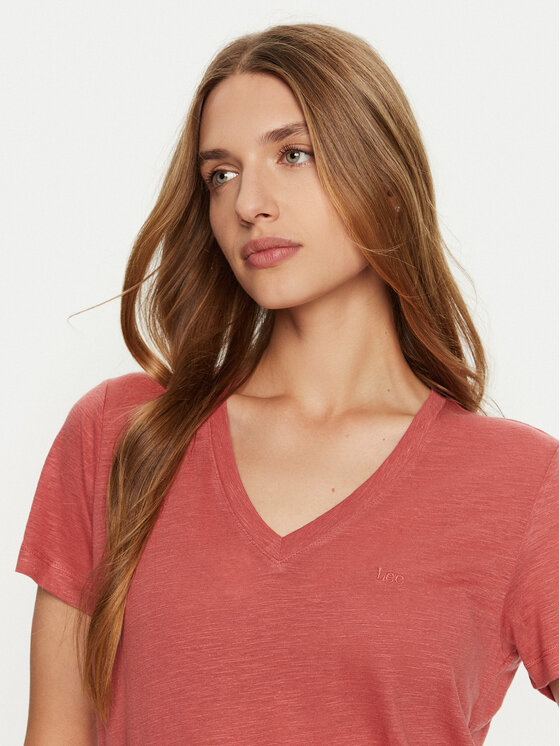 Lee Lee T-Shirt 112355200 Růžová Regular Fit