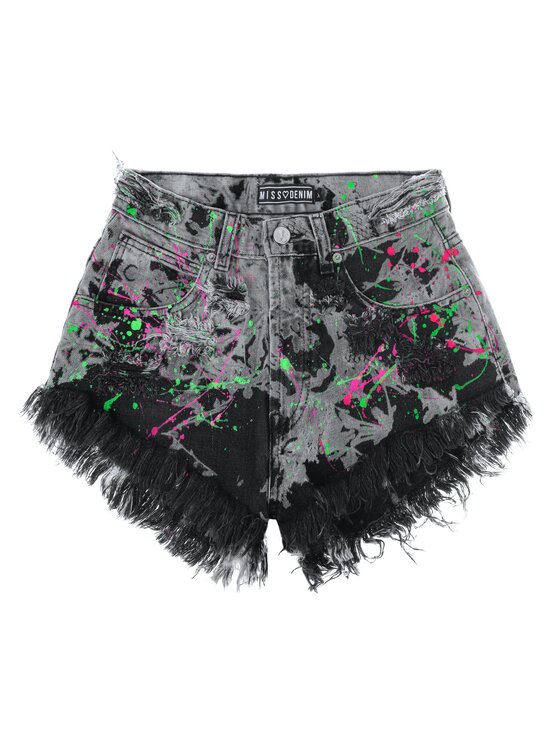 MissDenim MissDenim Džínsové šortky High Waist Farebná Regular Fit