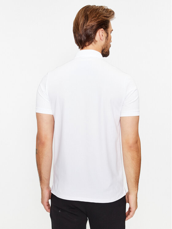 KARL LAGERFELD KARL LAGERFELD Tricou polo 745022 500221 Alb Regular Fit