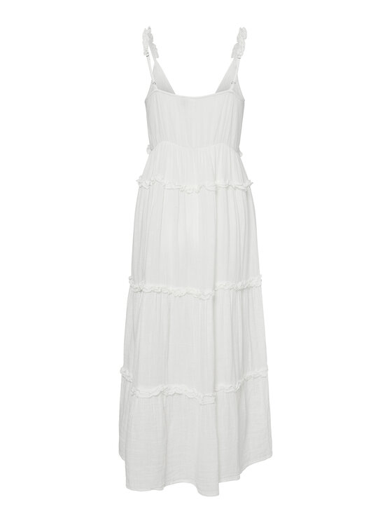 YAS YAS Letné šaty Anina 26038014 Biela Regular Fit
