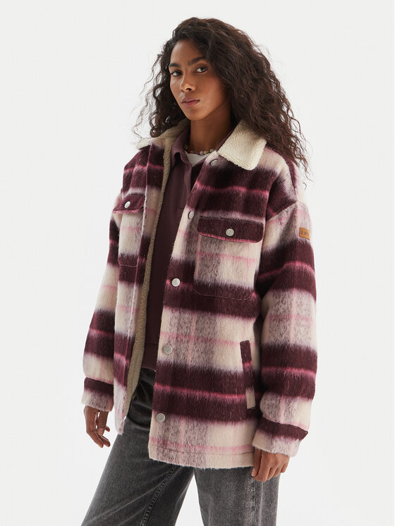 Roxy Roxy Prijelazna jakna Passage Of Time ERJJK03670 Tamnocrvena Relaxed Fit