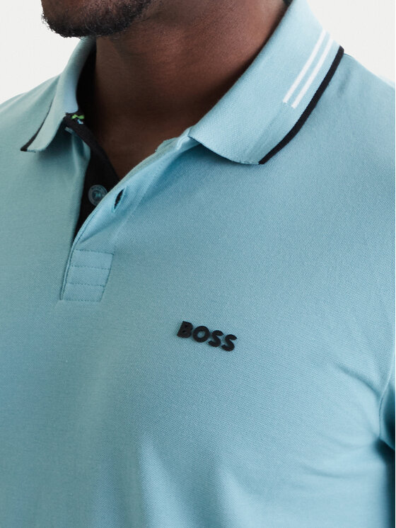 BOSS BOSS Polo Paul 50506193 Zelena Slim Fit