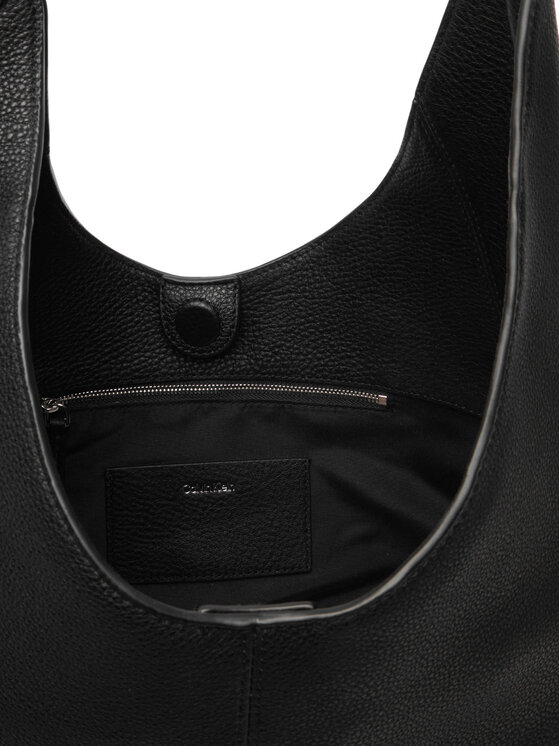 Calvin Klein Calvin Klein Τσάντα Slouchy Leather Md Shoulder Bag LV04F3543G Μαύρο