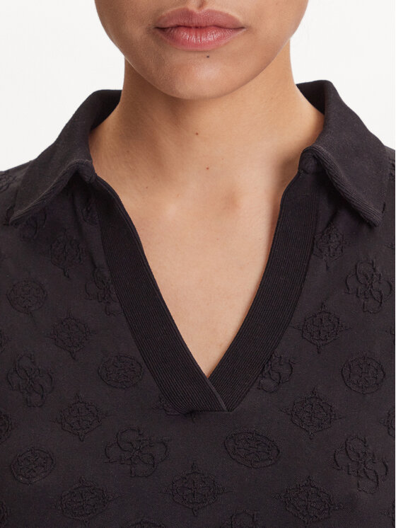 Guess Guess Μπλουζάκι V5YP10 Z3OA0 Μαύρο Regular Fit