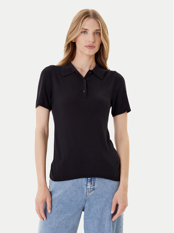 Calvin Klein Tricou polo LV044C341G Negru Regular Fit