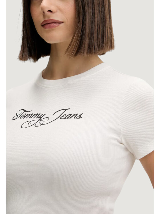 Tommy Jeans Tommy Jeans T-Shirt DW0DW21838 Λευκό Casual Fit