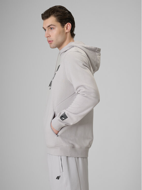 4F 4F Bluza COMMERCIAL 3 Szary jasny Regular Fit