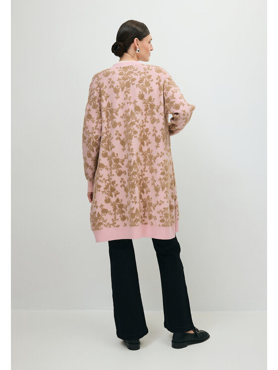 BIZUU BIZUU Kardigan ALIAN CARDIGAN Różowy Standard Fit