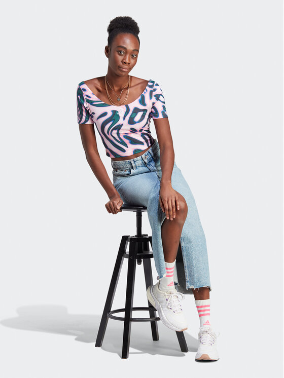 adidas adidas Тишърт IM2566 Розов Loose Fit