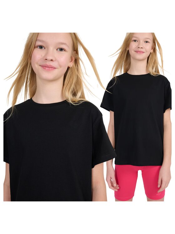 4F 4F T-shirt 4FJWMM00TTSHF2332-20S Nero Regular Fit