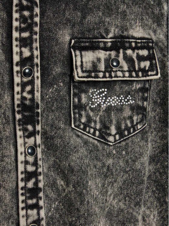 Guess Guess Vsakodnevna obleka J3RK47 D4IC0 Črna Regular Fit