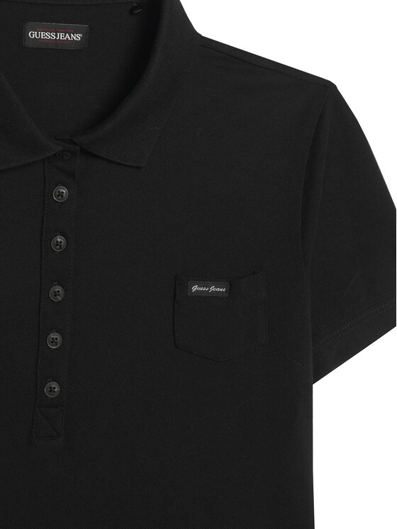 Guess Guess Polokošile W5GP73 KCYR1 Černá Regular Fit