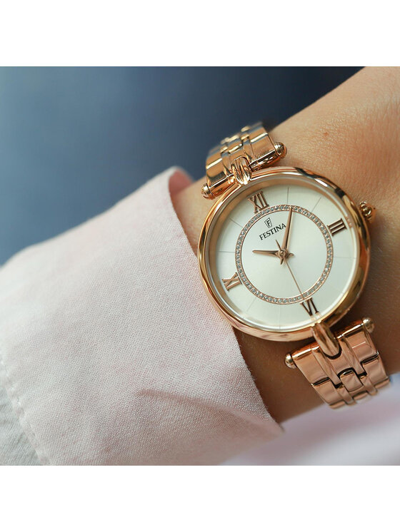Festina Festina Zegarek 20318/1 Różowe złoto