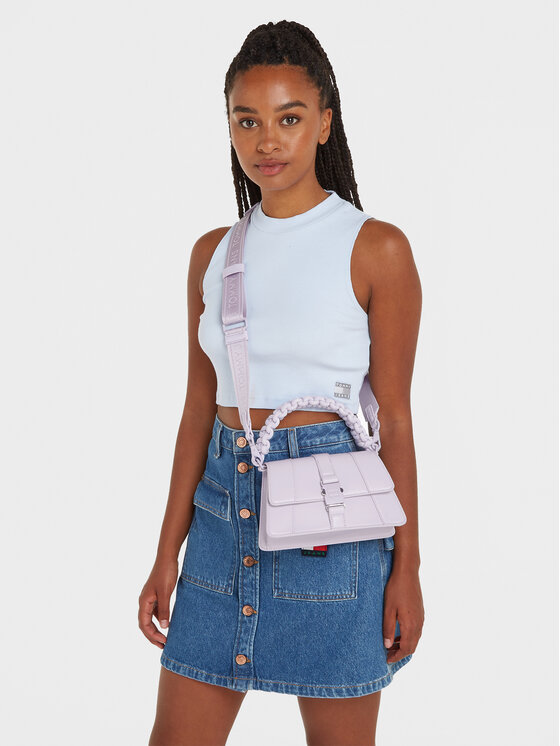 Tommy Jeans Tommy Jeans Ročna torba Tjw Item Crossover Pu AW0AW15952 Vijolična