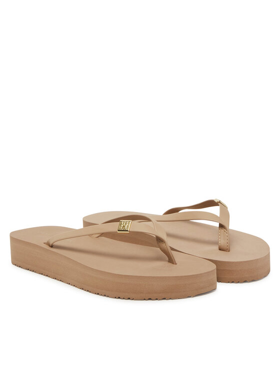 Tommy Hilfiger Tommy Hilfiger Japanke Elevated Chic Beach Sandal FW0FW08523 Bež