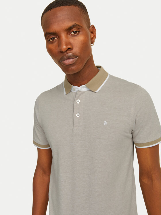 Jack & Jones Jack & Jones Polo-Shirt-Set Paulos 12191216 Grau Slim Fit
