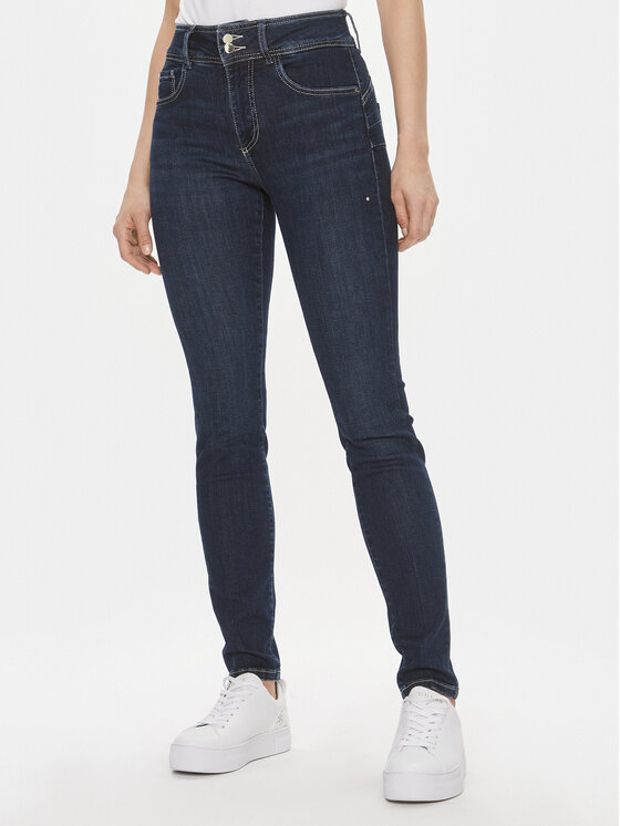 Guess Traperice W4RA34 D59F1 Tamnoplava Skinny Fit