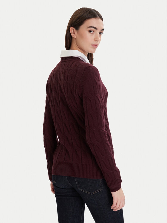 Tommy Hilfiger Tommy Hilfiger Pulover WW0WW43586 Vișiniu Regular Fit