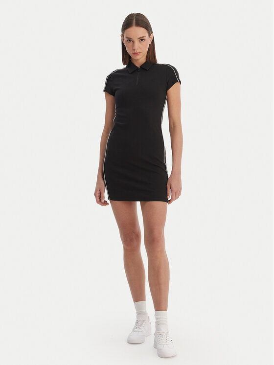 Calvin Klein Calvin Klein Každodenné šaty Calvin Klein-Lv047E213G Ub1 LV047E213G Čierna Slim Fit