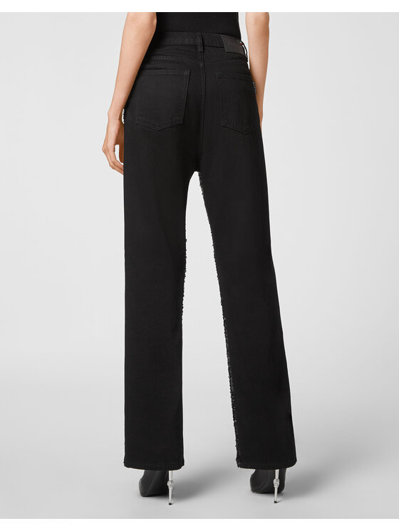 PHILIPP PLEIN PHILIPP PLEIN Džínsy 5543 Čierna Loose Fit