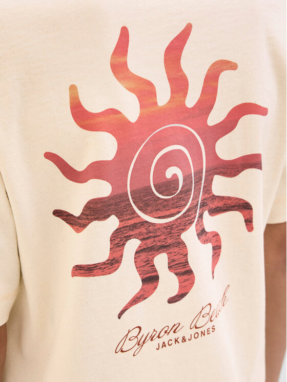 Jack&Jones Junior Jack&Jones Junior T-Shirt Canggu 12278649 Μπεζ Relaxed Fit