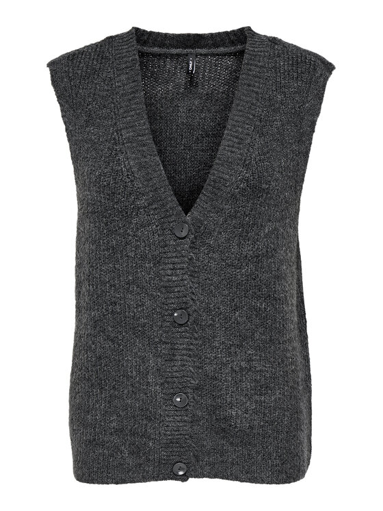 ONLY ONLY Strickjacke Jane 15354283 Grau Regular Fit