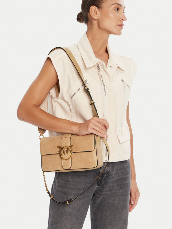 PINKO PINKO Torbica Love One Classic Slouchy Fl PE 25 PLTT 104524 A2C2 Bež