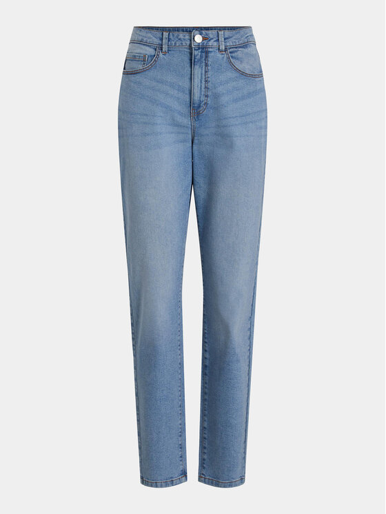 Vila Vila Jeans hlače Naomi 14080230 Modra Mom Fit