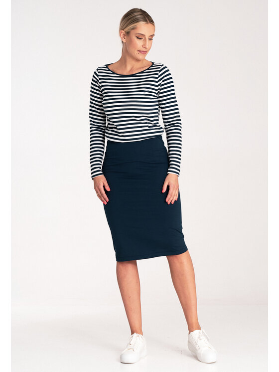 FIGL FIGL Sukienka codzienna M1057 Granatowy Regular Fit