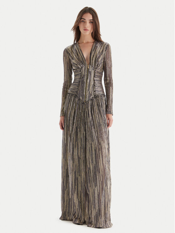 Just Cavalli Just Cavalli Rochie de seară 79PAO946 J0252 Auriu Slim Fit