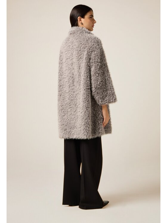 Oltre Oltre Cappotto invernale 8091E000174N013 Grigio Regular Fit