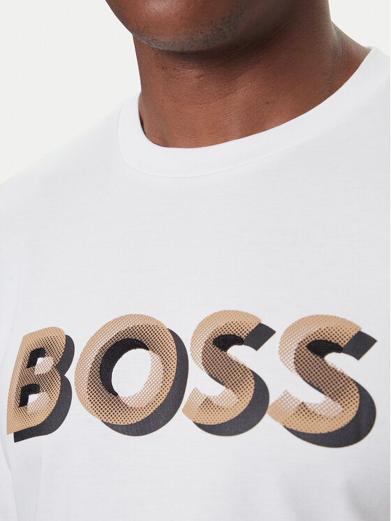 BOSS BOSS T-Shirt H-Thompson 656 50551902 Bílá Regular Fit