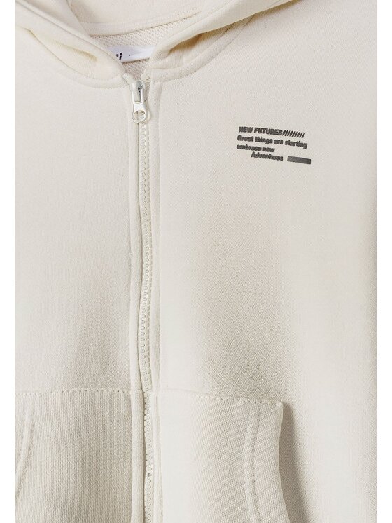 minoti minoti Bluza NOSFLEECE404 Beżowy Loose Fit