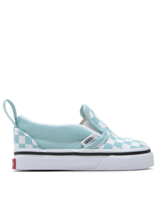 Teal slip cheap on vans