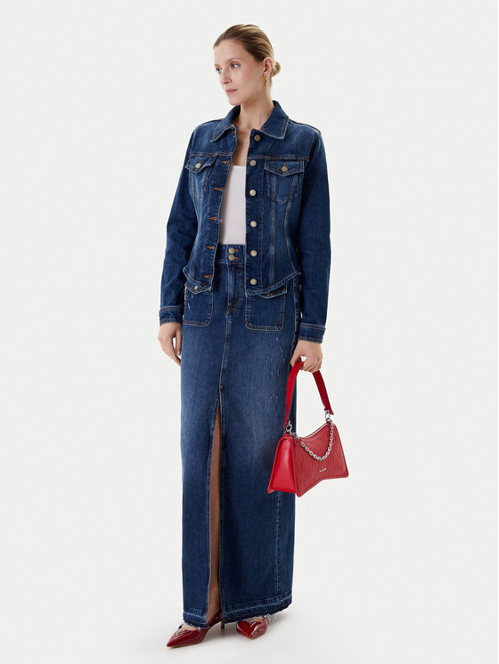 Guess Guess Farmer szoknya W5YD63 D5QP3 Kék Regular Fit