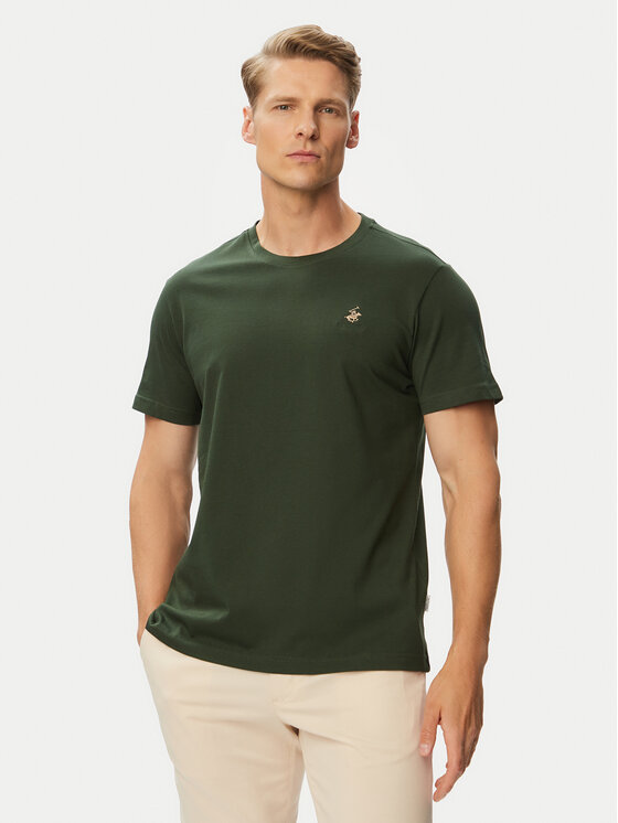 Beverly Hills Polo Club Tricou P-SS26M-TS41740 Verde Regular Fit