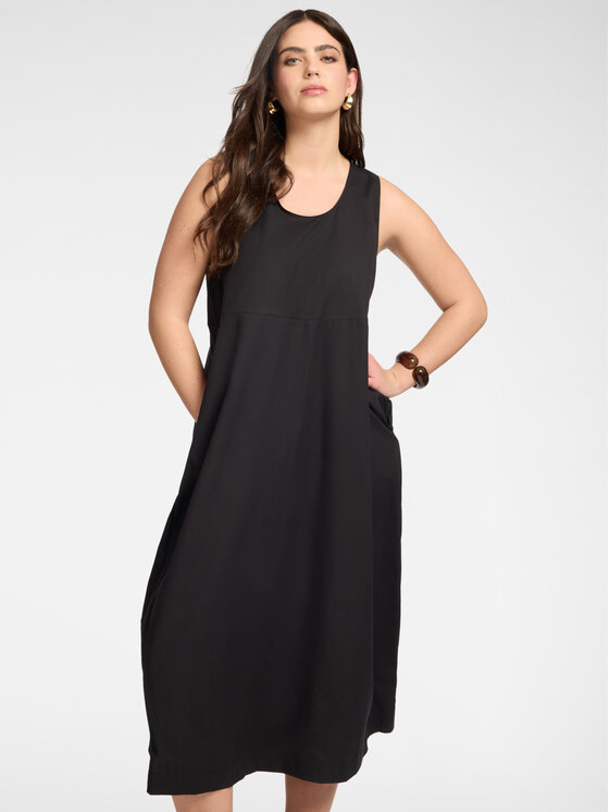 Elena Mirò Elena Mirò Sukienka koktajlowa 7064Z000114N033 Czarny Baggy Fit