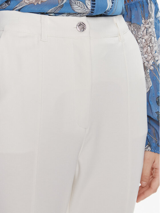 Guess Guess Pantaloni di tessuto W4RB28 KBJP2 Écru Boot Fit
