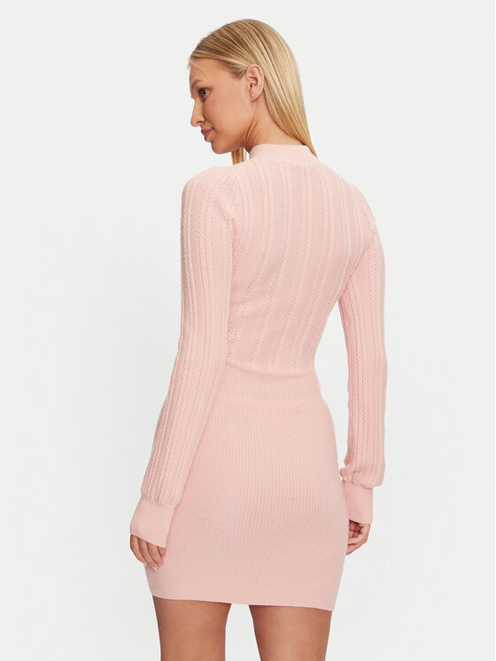 Guess Guess Kötött ruha Livia W4BK08 Z2V42 Rózsaszín Regular Fit