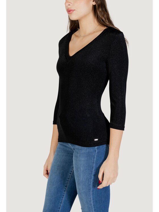 Morgan De Toi Morgan De Toi Longsleeve 242-TIWI Nero Casual Fit