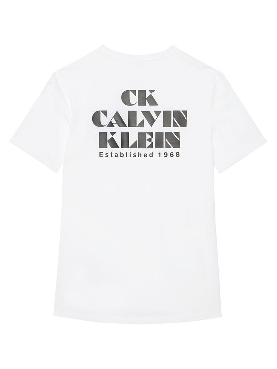 Calvin Klein Jeans Calvin Klein Jeans Majica Resort Graphic LV04RG802G Bela Regular Fit