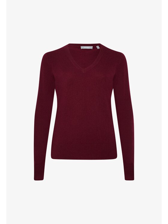 Style Republic Style Republic Sweter Kaszmir Czerwony ciemny Comfort Fit
