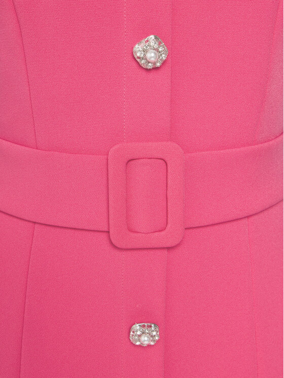 Nissa Nissa Koktel haljina RC14788 Ružičasta Slim Fit