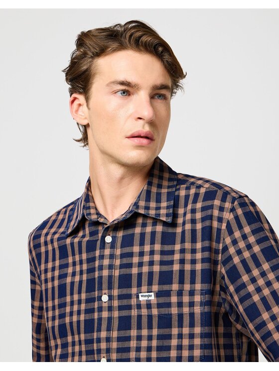 Wrangler Wrangler Koszula 112362734 Czarny Regular Fit