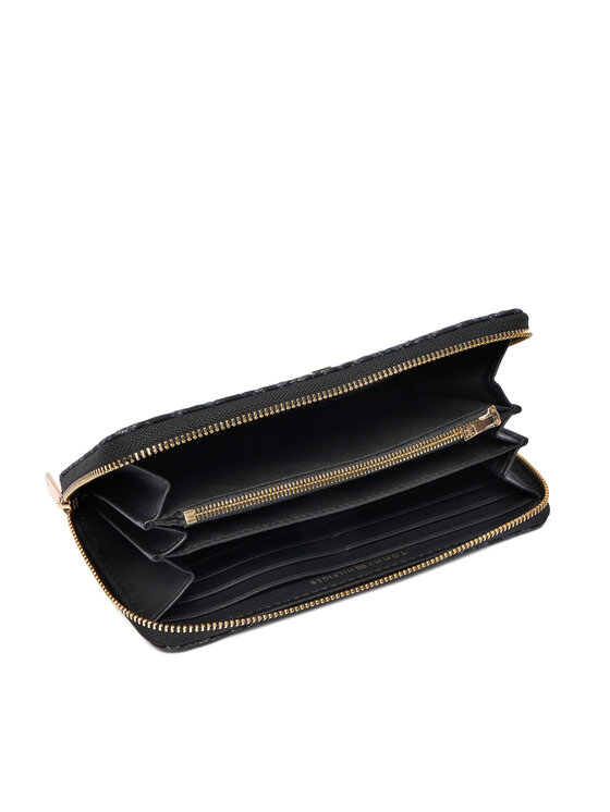 Tommy Hilfiger Tommy Hilfiger Великий жіночий гаманець Icon Lrg Za Jacquard AW0AW17956 Чорний
