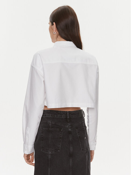 Tommy Jeans Tommy Jeans Košulja Badge DW0DW17345 Bijela Relaxed Fit