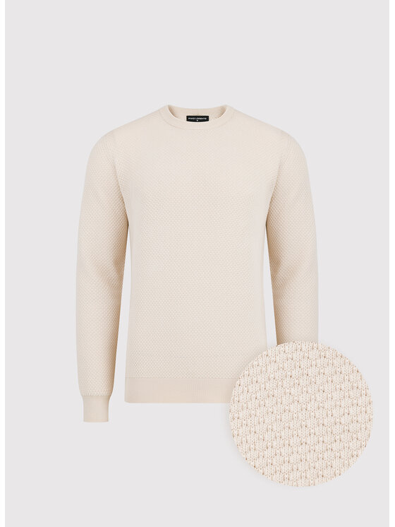 Pako Lorente Pako Lorente Sweter P26WF-2X-013 Beżowy Classic Fit